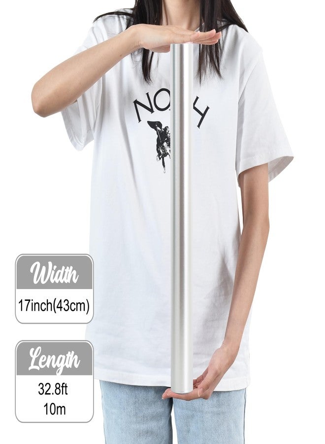 بيشيدا لفة ورق تغليف فضي معدني من بيشيدا، 17 بوصة × 32.8 قدم، ورق تغليف هدايا بلون موحد لحفلات الزفاف وأعياد الميلاد والتخرج وعيد الميلاد - Image 3